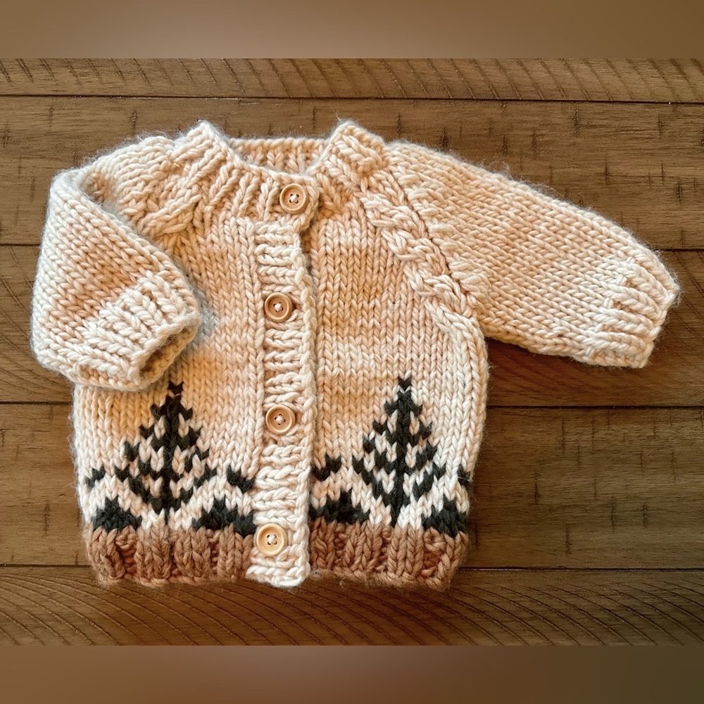 🆕Woven Forest Sweater from Huggalugs 0-6m (NWOT)